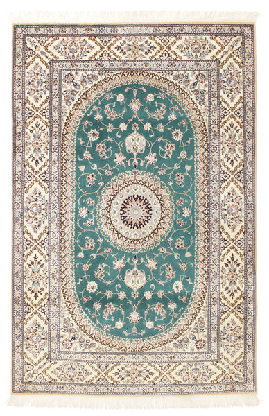  Nain 6La Habibian Tæppe 120X185 Ægte Orientalsk Håndknyttet Lysegrå/Hvid/Creme (Uld/Silke, Persien/Iran)