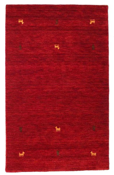  Gabbeh Loom Two Lines - Rød Tæppe 100X160 Moderne Rød/Mørkerød (Uld, Indien)