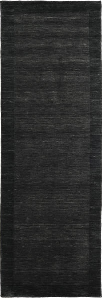  Handloom Frame - Sort/Mørkegrå Tæppe 80X250 Moderne Tæppeløber Sort/Mørkegrå (Uld, )