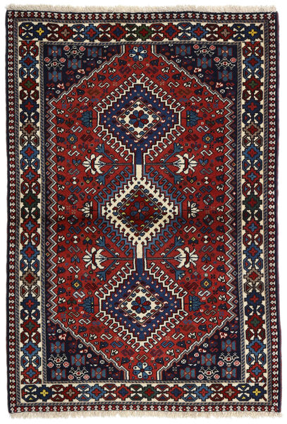 Persisk Yalameh Taeppe Tæppe 100X147 Lyserød/Rød (Uld, Persien/Iran)