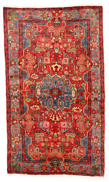  Nahavand Old Tæppe 154X262 Ægte Orientalsk Håndknyttet Mørkerød/Rød (Uld, Persien/Iran)