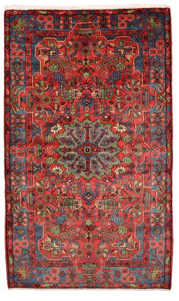  Nahavand Old Tæppe 158X280 Ægte Orientalsk Håndknyttet Mørkerød/Mørkebrun (Uld, Persien/Iran)