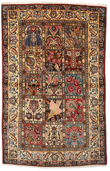  Bakhtiar Collectible Tæppe 108X170 Ægte Orientalsk Håndknyttet Mørkebrun/Mørkerød (Uld, Persien/Iran)