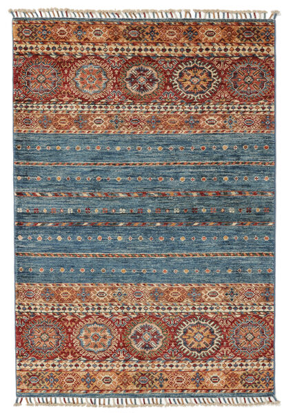  Shabargan Tæppe 108X162 Ægte Orientalsk Håndknyttet Mørkebrun/Sort (Uld, Afghanistan)