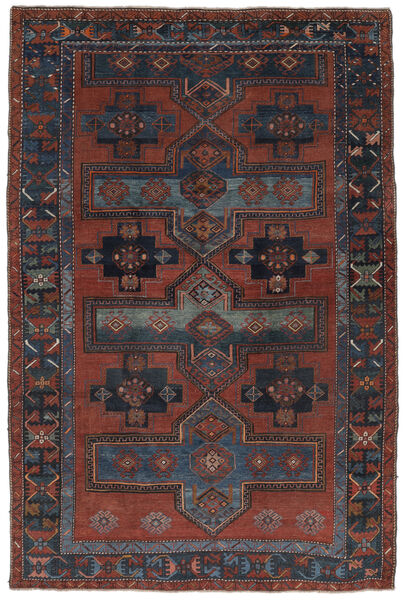  Antik Lori Pambak Ca. 1900 Tæppe 196X293 Ægte Orientalsk Håndknyttet Sort (Uld, Azarbaijan/Rusland)