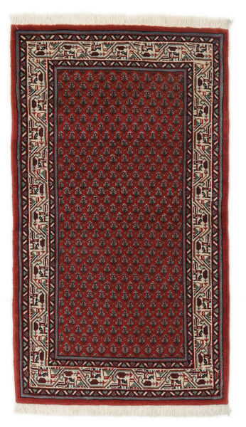  Sarough Mir Tæppe 68X118 Ægte Orientalsk Håndknyttet Sort/Hvid/Creme (Uld, Persien/Iran)