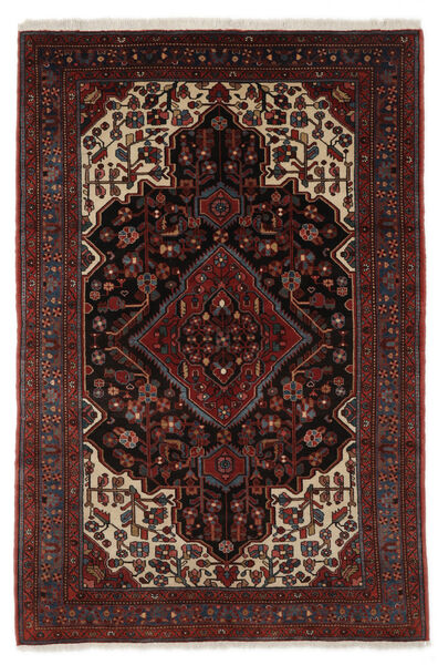  Nahavand Old Tæppe 153X232 Ægte Orientalsk Håndknyttet Sort/Mørkebrun (Uld, Persien/Iran)