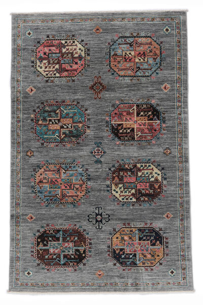  Shabargan Tæppe 118X182 Ægte Orientalsk Håndknyttet Mørkegrå/Sort (Uld, )