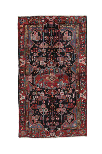  Nahavand Tæppe 133X234 Ægte Orientalsk Håndknyttet Sort/Mørkebrun (Uld, Persien/Iran)
