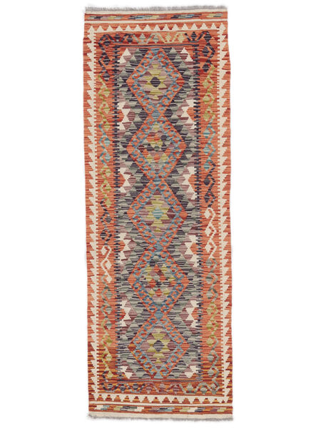  Kelim Afghan Old Style Tæppe 66X190 Ægte Orientalsk Håndvævet Tæppeløber Mørkebrun (Uld, Afghanistan)