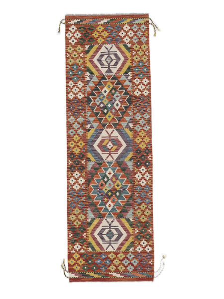  Kelim Afghan Old Style Tæppe 61X194 Ægte Orientalsk Håndvævet Tæppeløber Mørkebrun (Uld, Afghanistan)