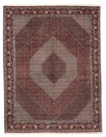  Bidjar Sherkat Farsh Tæppe 301X396 Ægte Orientalsk Håndknyttet Mørkebrun/Mørkerød Stort (Uld, Persien/Iran)