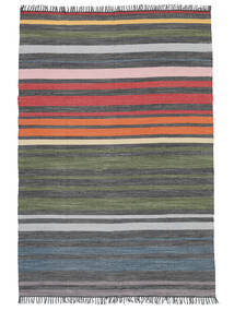  Rainbow Stripe - Multicolor Tæppe 140X200 Ægte Moderne Håndvævet Multicolor (Bomuld, )