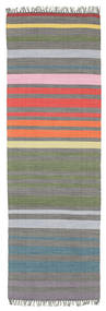  Rainbow Stripe - Multicolor Tæppe 80X250 Ægte Moderne Håndvævet Tæppeløber Multicolor (Bomuld, )