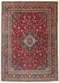  Keshan Tæppe 275X385 Ægte Orientalsk Håndknyttet Mørkerød/Mørkebrun Stort (Uld, Persien/Iran)