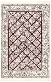  Nain 6La Tæppe 128X196 Ægte Orientalsk Håndknyttet Beige/Sort (Uld/Silke, Persien/Iran)