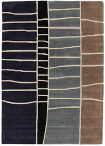  Abstract Bambus Handtufted Tæppe 160X230 Moderne Sort/Mørkebrun (Uld, Indien)