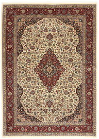  Ilam Sherkat Farsh Silke Tæppe 175X245 Ægte Orientalsk Håndknyttet Mørkerød/Lysebrun (Uld/Silke, Persien/Iran)