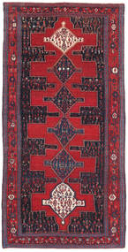  Senneh Patina Tæppe 128X277 Ægte Orientalsk Håndknyttet Rød/Mørkegrå (Uld, )