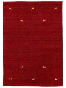  Gabbeh Loom Two Lines - Rød Tæppe 190X290 Moderne Rød/Mørkerød (Uld, Indien)