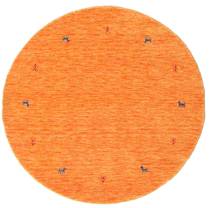  Gabbeh Loom Two Lines - Orange Tæppe Ø 150 Moderne Rundt Orange (Uld, Indien)