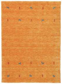  Gabbeh Loom Two Lines - Orange Tæppe 140X200 Moderne Brun/Rust (Uld, Indien)