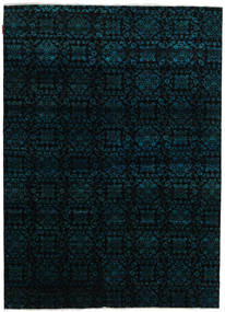  Sari Pure Silke Tæppe 172X239 Ægte Moderne Håndknyttet Mørkeblå (Silke, Indien)
