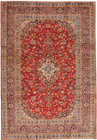  Keshan Tæppe 243X355 Ægte Orientalsk Håndknyttet Rust/Mørkerød (Uld, Persien/Iran)