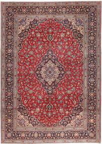  Keshan Patina Tæppe 295X410 Ægte Orientalsk Håndknyttet Mørkerød/Rosa Stort (Uld, Persien/Iran)