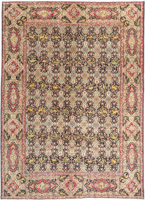  Tabriz Patina Tæppe 294X397 Ægte Orientalsk Håndknyttet Mørkebrun/Mørkerød Stort (Uld, Persien/Iran)