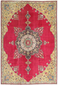 220X318 Tabriz Patina Taeppe Tæppe Ægte Orientalsk Håndknyttet Rød/Beige (Uld, Persien/Iran)