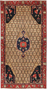  Koliai Patina Tæppe 143X275 Ægte Orientalsk Håndknyttet Tæppeløber Mørkerød/Mørkebrun (Uld, Persien/Iran)