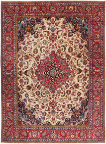  Tabriz Patina Tæppe 286X380 Ægte Orientalsk Håndknyttet Mørkerød/Mørkebrun Stort (Uld, Persien/Iran)