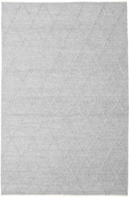  Svea - Sølvgrå Tæppe 200X300 Ægte Moderne Håndvævet Lysegrå/Hvid/Creme (Uld, Indien)