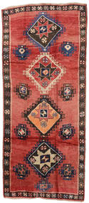  Herki Vintage Tæppe 162X383 Ægte Orientalsk Håndknyttet Tæppeløber Mørkerød/Mørkebrun (Uld, Tyrkiet)