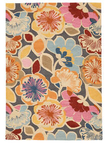  160X230 Blomstret Flower Power Taeppe - Multicolor Uld, 