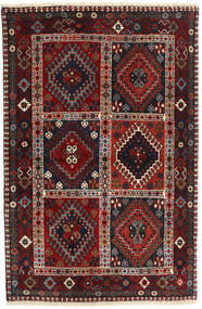  Yalameh Tæppe 98X152 Ægte Orientalsk Håndknyttet Mørkerød/Rød (Uld, )