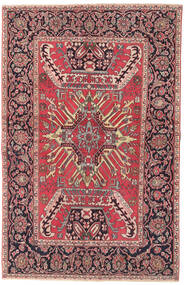  Mashad Patina Tæppe 145X223 Ægte Orientalsk Håndknyttet Mørkerød/Mørkebrun (Uld, Persien/Iran)