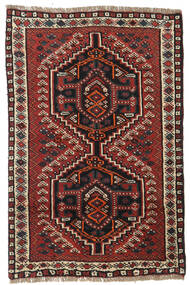  Shiraz Tæppe 81X122 Ægte Orientalsk Håndknyttet Brun/Rød (Uld, )