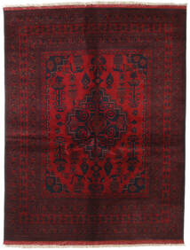  Afghan Khal Mohammadi Tæppe 151X196 Ægte Orientalsk Håndknyttet Mørkerød/Mørkebrun (Uld, Afghanistan)