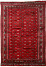  Pakistan Bokhara 2Ply Tæppe 301X415 Ægte Orientalsk Håndknyttet Mørkerød/Rød Stort (Uld, )
