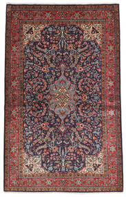  Sarough Sherkat Farsh Tæppe 130X207 Ægte Orientalsk Håndknyttet Rød, Mørkegrå (Uld, )