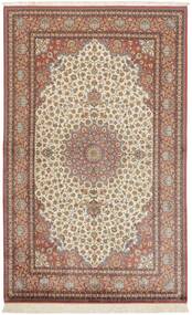  Ghom Silke Tæppe 158X250 Ægte Orientalsk Håndknyttet Mørkerød/Brun (Silke, Persien/Iran)