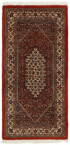  Bidjar Takab/Bukan Tæppe 72X147 Ægte Orientalsk Håndknyttet Sort/Mørkebrun (Uld, Persien/Iran)