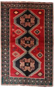 148X234 Shiraz Taeppe Tæppe Ægte Orientalsk Håndknyttet Brun/Rød (Uld, Persien/Iran)