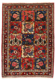  Bakhtiar Collectible Tæppe 111X156 Ægte Orientalsk Håndknyttet Mørkerød/Sort (Uld, Persien/Iran)
