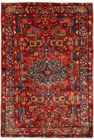  Nahavand Old Tæppe 155X230 Ægte Orientalsk Håndknyttet Mørkerød/Rust (Uld, Persien/Iran)