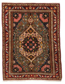  Bakhtiar Collectible Tæppe 105X138 Ægte Orientalsk Håndknyttet Mørkerød/Mørkebrun (Uld, Persien/Iran)