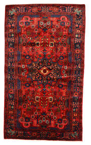  Nahavand Old Tæppe 151X260 Ægte Orientalsk Håndknyttet Mørkerød/Rust (Uld, Persien/Iran)