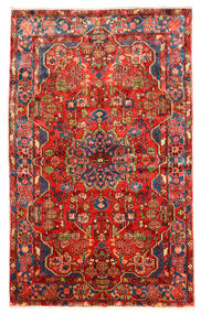  Nahavand Old Tæppe 152X250 Ægte Orientalsk Håndknyttet Mørkerød/Rød (Uld, Persien/Iran)